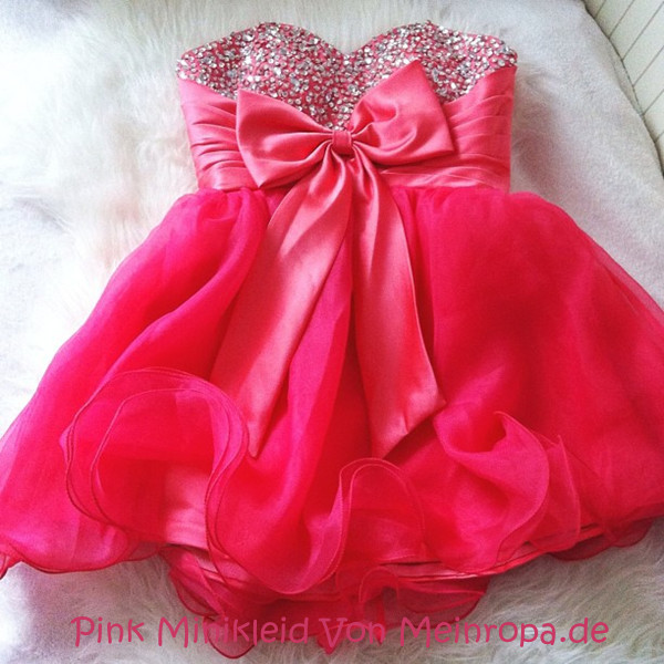 pink Mini Abendkleid von Meinropa.de